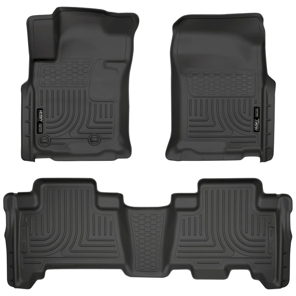 Husky Liners WeatherBeater Front & 2nd Seat Rear Floor Liners Mat for 2010-2012 Toyota 4Runner - 98571 [2012 2011 2010]