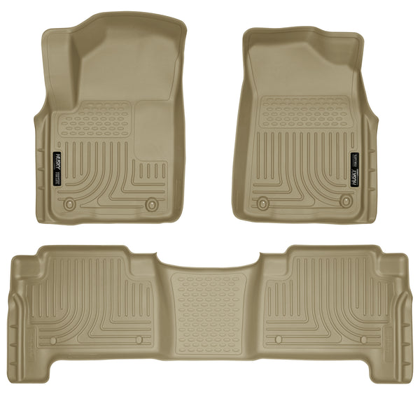 Husky Liners WeatherBeater Front & 2nd Seat Rear Floor Liners Mat for 2011-2013 Infiniti QX56 - 98613 [2013 2012 2011]