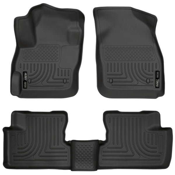 Husky Liners WeatherBeater Front & 2nd Seat Rear Floor Liners Mat for 2010-2013 Mazda 3 Hatchback - 98631 [2013 2012 2011 2010]