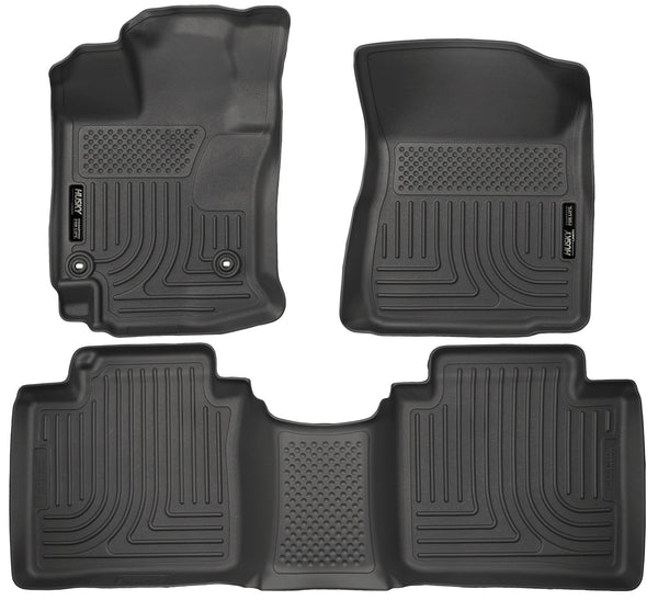 Husky Liners WeatherBeater Front & 2nd Seat Rear Floor Liners Mat for 2015-2015 Toyota Venza - 98661 [2015]