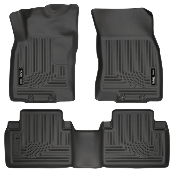 Husky Liners WeatherBeater Front & 2nd Seat Rear Floor Liners Mat for 2014-2016 Nissan Rogue - 98671 [2016 2015 2014]