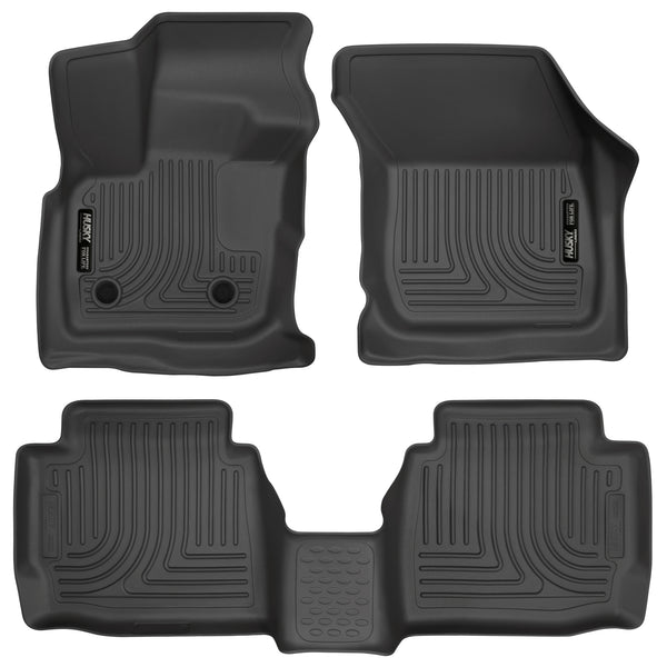 Husky Liners WeatherBeater Front & 2nd Seat Rear Floor Liners Mat for 2017-2020 Lincoln MKZ - 98791 [2020 2019 2018 2017]