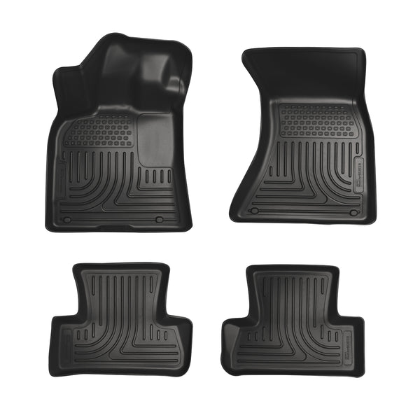 Husky Liners WeatherBeater Front & 2nd Seat Rear Floor Liners Mat for 2010-2015 Mercedes-Benz GLK350 - 98821 [2015 2014 2013 2012 2011 2010]