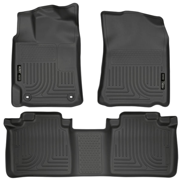 Husky Liners WeatherBeater Front & 2nd Seat Rear Floor Liners Mat for 2012-2016 Toyota Camry - 98901 [2016 2015 2014 2013 2012]