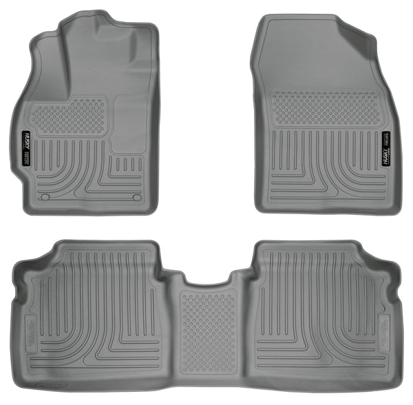 Husky Liners WeatherBeater Front & 2nd Seat Rear Floor Liners Mat for 2012-2014 Toyota Prius Four - 98922 [2014 2013 2012]