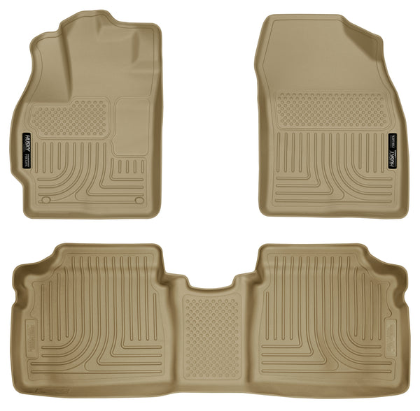 Husky Liners WeatherBeater Front & 2nd Seat Rear Floor Liners Mat for 2010-2011 Toyota Prius - 98923 [2011 2010]