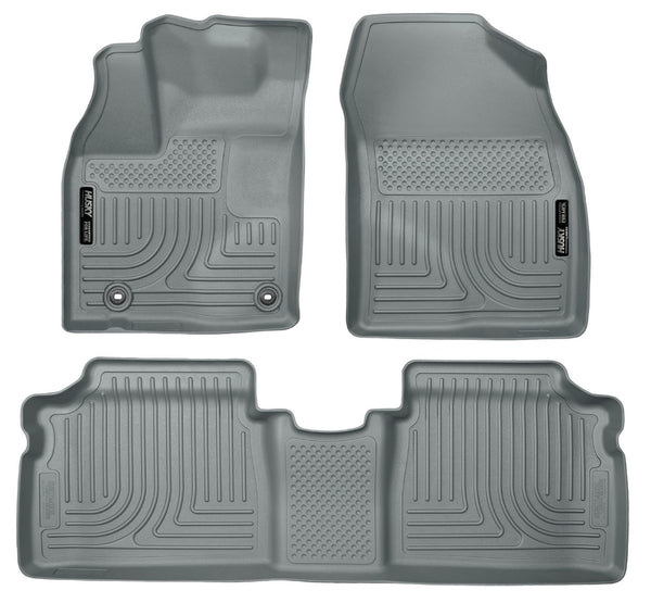 Husky Liners WeatherBeater Front & 2nd Seat Rear Floor Liners Mat for 2013-2015 Toyota Prius Plug-In - 98932 [2015 2014 2013]