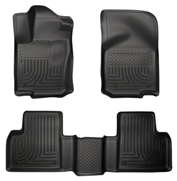 Husky Liners WeatherBeater Front & 2nd Seat Rear Floor Liners Mat for 2016-2017 Mercedes-Benz GLE300d - 98981 [2017 2016]