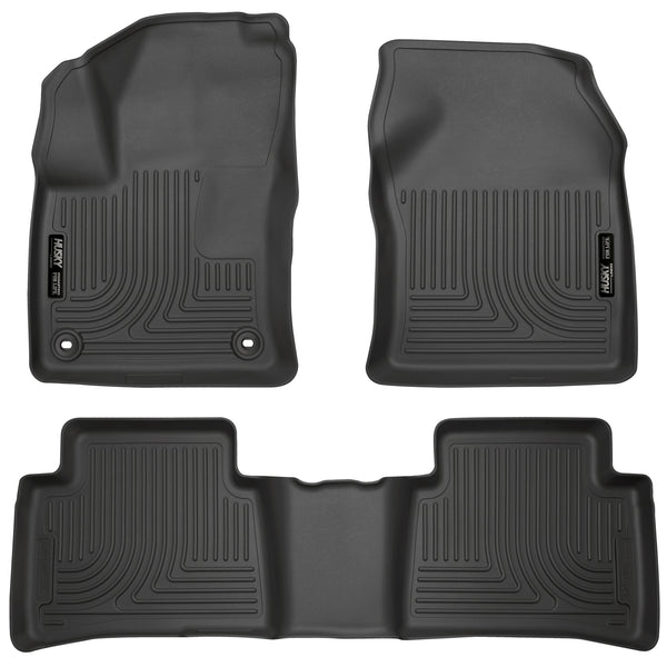 Husky Liners WeatherBeater Front & 2nd Seat Rear Floor Liners Mat for 2016-2016 Toyota Prius - 98991 [2016]