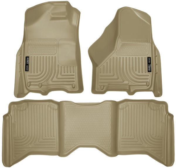 Husky Liners WeatherBeater Front & 2nd Seat Rear Floor Liners Mat for 2010-2010 Dodge Ram 2500 Crew Cab Pickup - 99003 [2010]