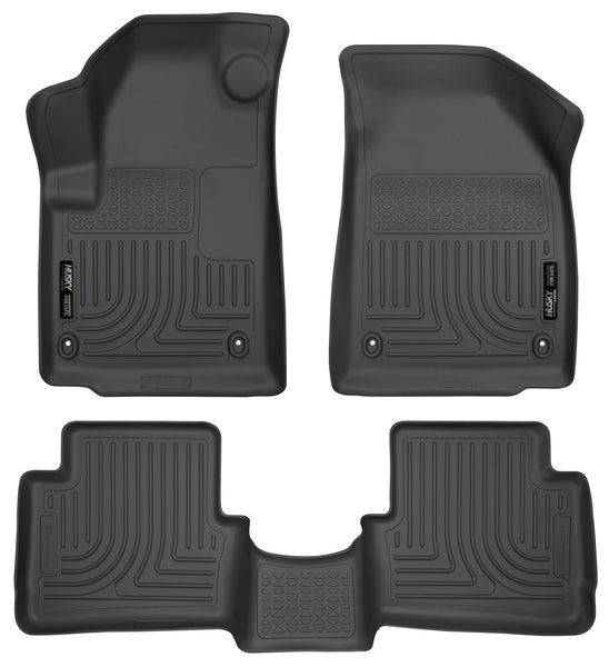 Husky Liners WeatherBeater Front & 2nd Seat Rear Floor Liners Mat for 2013-2016 Dodge Dart - 99021 [2016 2015 2014 2013]