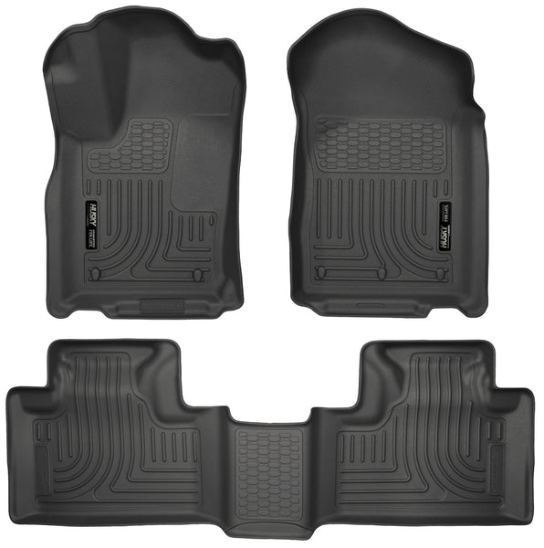 Husky Liners WeatherBeater Front & 2nd Seat Rear Floor Liners Mat for 2011-2015 Jeep Grand Cherokee - 99051 [2015 2014 2013 2012 2011]