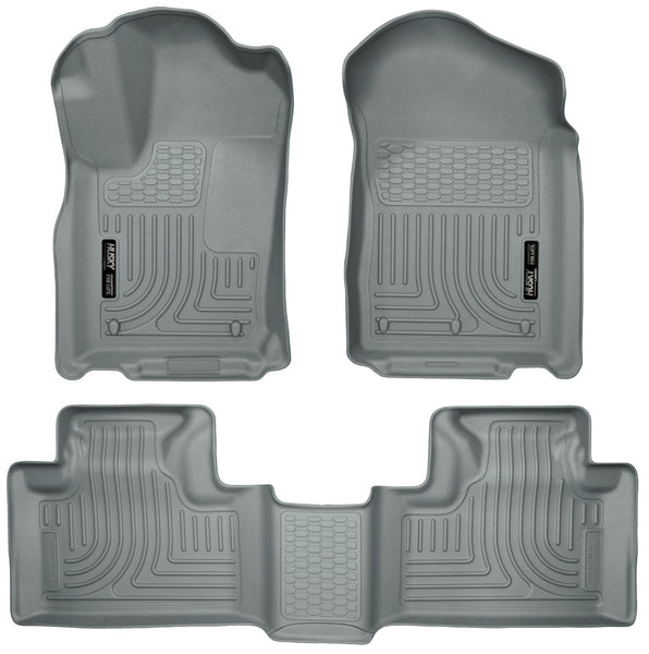 Husky Liners WeatherBeater Front & 2nd Seat Rear Floor Liners Mat for 2011-2015 Jeep Grand Cherokee - 99052 [2015 2014 2013 2012 2011]