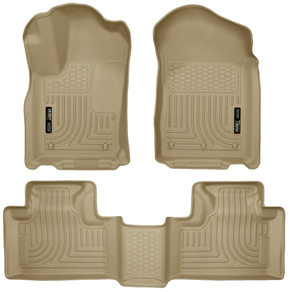 Husky Liners WeatherBeater Front & 2nd Seat Rear Floor Liners Mat for 2011-2015 Jeep Grand Cherokee - 99053 [2015 2014 2013 2012 2011]