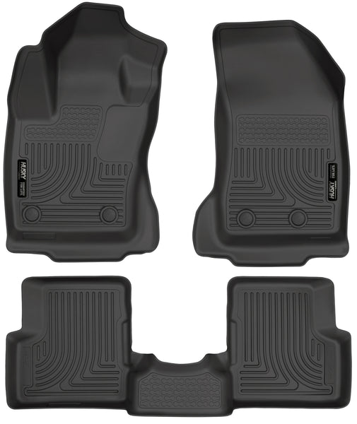 Husky Liners WeatherBeater Front & 2nd Seat Rear Floor Liners Mat for 2015-2019 Jeep Renegade - 99081 [2019 2018 2017 2016 2015]