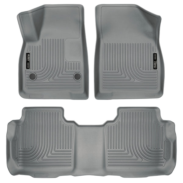 Husky Liners WeatherBeater Front & 2nd Seat Rear Floor Liners Mat for 2017-2017 GMC Acadia - 99142 [2017]