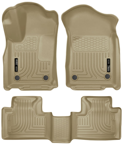 Husky Liners WeatherBeater Front & 2nd Seat Rear Floor Liners Mat for 2016-2020 Dodge Durango - 99153 [2020 2019 2018 2017 2016]