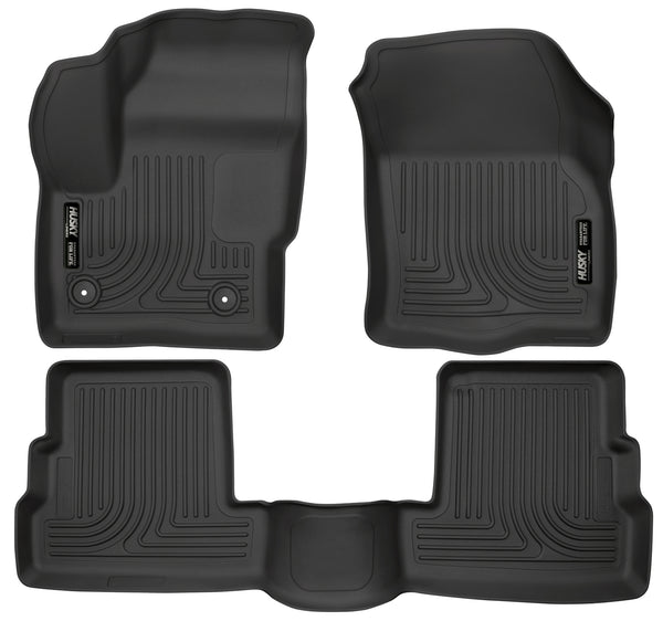 Husky Liners WeatherBeater Front & 2nd Seat Rear Floor Liners Mat for 2015-2019 Lincoln MKC - 99301 [2019 2018 2017 2016 2015]