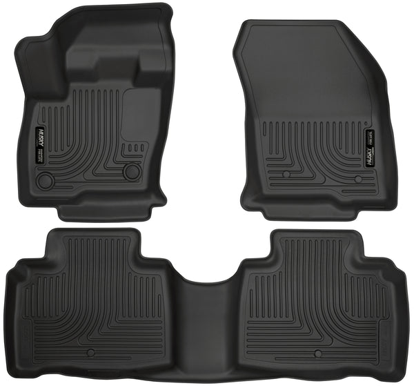 Husky Liners WeatherBeater Front & 2nd Seat Rear Floor Liners Mat for 2016-2018 Lincoln MKX - 99311 [2018 2017 2016]