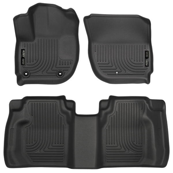 Husky Liners WeatherBeater Front & 2nd Seat Rear Floor Liners Mat for 2015-2019 Honda Fit - 99491 [2019 2018 2017 2016 2015]