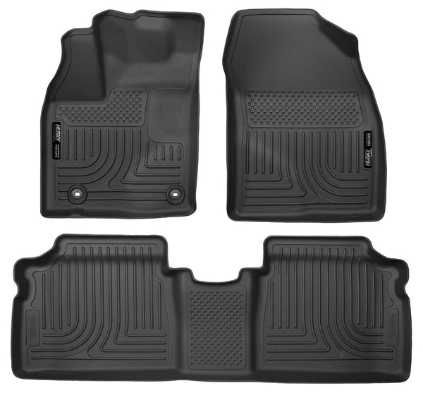 Husky Liners WeatherBeater Front & 2nd Seat Rear Floor Liners Mat for 2013-2015 Toyota Prius Plug-In - 98931 [2015 2014 2013]