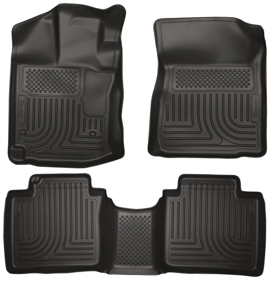 Husky Liners WeatherBeater Front & 2nd Seat Rear Floor Liners Mat for 2012-2014 Toyota Venza - 99541 [2014 2013 2012]