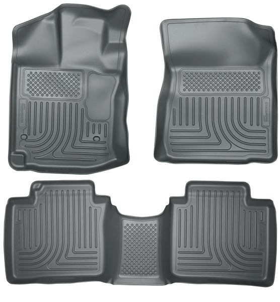 Husky Liners WeatherBeater Front & 2nd Seat Rear Floor Liners Mat for 2012-2014 Toyota Venza - 99542 [2014 2013 2012]