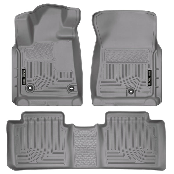Husky Liners WeatherBeater Front & 2nd Seat Rear Floor Liners Mat (Footwell Coverage) for 2019-2020 Toyota Tundra Crew Cab Pickup - 99562 [2020 2019]