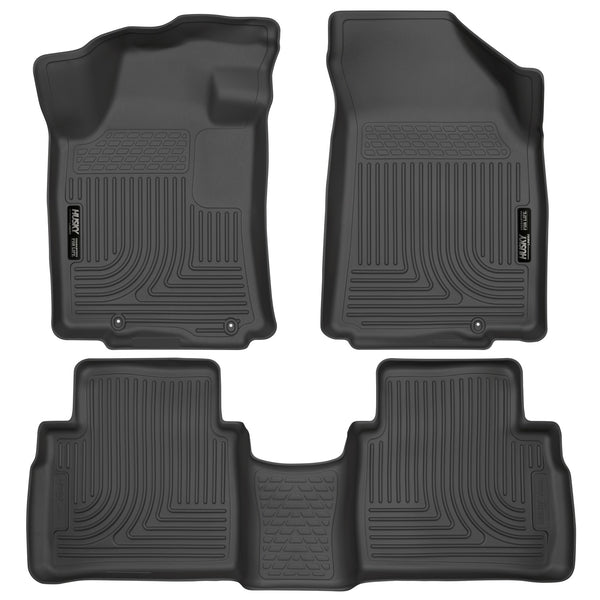 Husky Liners WeatherBeater Front & 2nd Seat Rear Floor Liners Mat for 2016-2019 Nissan Maxima - 99621 [2019 2018 2017 2016]