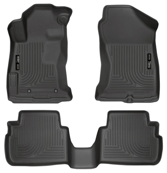 Husky Liners WeatherBeater Front & 2nd Seat Rear Floor Liners Mat for 2018-2018 Subaru Crosstrek - 99661 [2018]