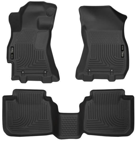 Husky Liners WeatherBeater Front & 2nd Seat Rear Floor Liners Mat for 2015-2019 Subaru Outback - 99671 [2019 2018 2017 2016 2015]