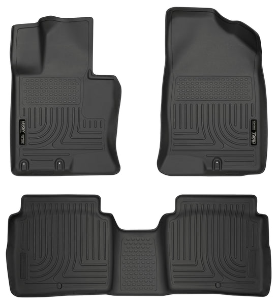 Husky Liners WeatherBeater Front & 2nd Seat Rear Floor Liners Mat for 2011-2015 Kia Optima - 99691 [2015 2014 2013 2012 2011]