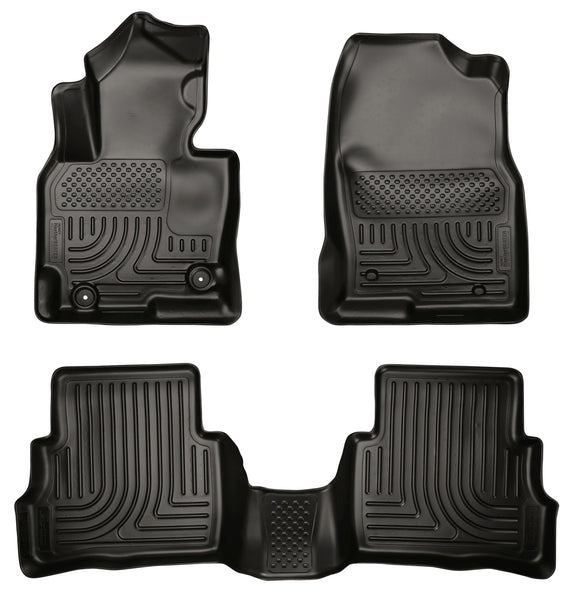 Husky Liners WeatherBeater Front & 2nd Seat Rear Floor Liners Mat for 2013-2015 Mazda CX-5 - 99731 [2015 2014 2013]