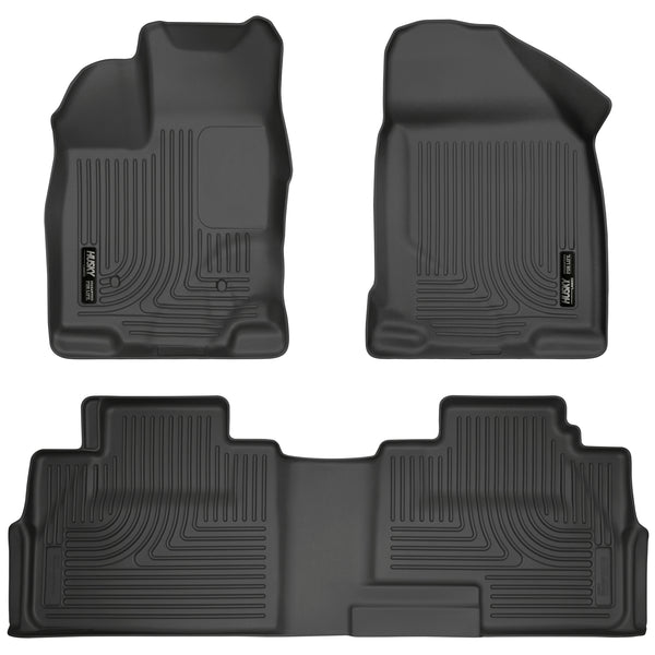 Husky Liners WeatherBeater Front & 2nd Seat Rear Floor Liners Mat for 2007-2014 Ford Edge - 99761 [2014 2013 2012 2011 2010 2009 2008 2007]