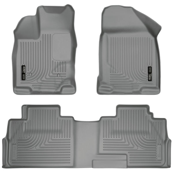 Husky Liners WeatherBeater Front & 2nd Seat Rear Floor Liners Mat for 2007-2014 Ford Edge - 99762 [2014 2013 2012 2011 2010 2009 2008 2007]