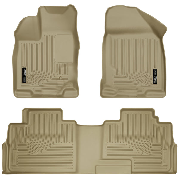 Husky Liners WeatherBeater Front & 2nd Seat Rear Floor Liners Mat for 2007-2014 Ford Edge - 99763 [2014 2013 2012 2011 2010 2009 2008 2007]