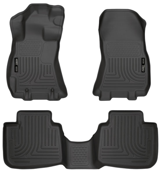 Husky Liners WeatherBeater Front & 2nd Seat Rear Floor Liners Mat for 2013-2014 Subaru Legacy - 99841 [2014 2013]