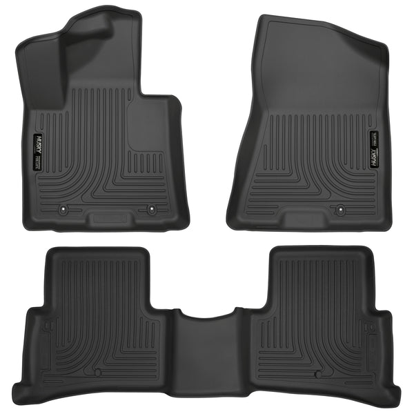 Husky Liners WeatherBeater Front & 2nd Seat Rear Floor Liners Mat for 2017-2020 Kia Sportage - 99891 [2020 2019 2018 2017]