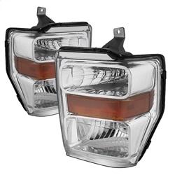 Spyder Auto OEM Headlights - Chrome for 2009-2010 Ford F-450 Super Duty King Ranch - 9022401 - (2010 2009)