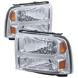 Spyder Auto Crystal Headlights - Chrome for 2005-2007 Ford F-350 Super Duty - 9026560 - (2007 2006 2005)