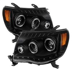 Spyder Auto Halo Projector Headlights - Black for 2005-2011 Toyota Tacoma - 9027857 - (2011 2010 2009 2008 2007 2006 2005)