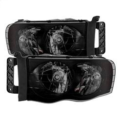 Spyder Auto Amber Crystal Headlights - Black Smoked for 2003-2005 Dodge Ram 3500 - 9030352 - (2005 2004 2003)