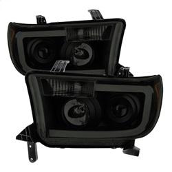 Spyder Auto LED Light Bar Projector Headlights - Black Smoked for 2009-2010 Toyota Tundra Base - 9030413 - (2010 2009)