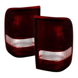 Spyder Auto OE Style Tail Lights - Red Smoked for 1993-1997 Ford Ranger - 9030574 - (1997 1996 1995 1994 1993)