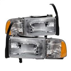 Spyder Auto OEM Style headlights With Corner - Chrome for 1997-1997 Dodge Ram 1500 LT - 9032141 - (1997)