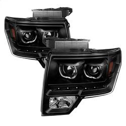 Spyder Auto Projector Headlights - Halogen Projector Headlights - LED Halo - Black for 2009-2009 Ford F-150 - 9032226 - (2009)