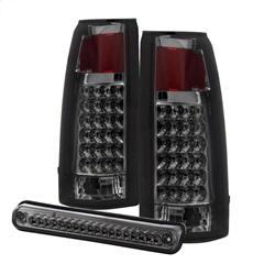 Spyder Auto LED Tail Lights with 3rd LED brake Light - Smoked for 1989-1991 Chevrolet R3500 - 9032752 - (1991 1990 1989)