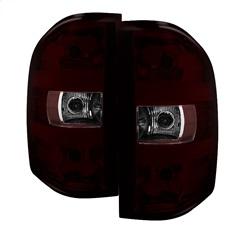 Spyder Auto OEM Tail Lights - Dark Red for 2011-2013 GMC Sierra 3500 HD SLT - 9033100 - (2013 2012 2011)