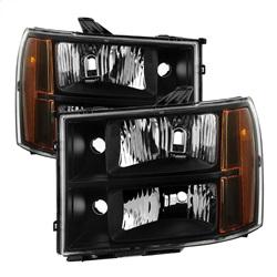 Spyder Auto Crystal Headlights - Black for 2010-2010 GMC Sierra 1500 SLE - 9034749 - (2010)