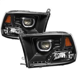 Spyder Auto Projector Headlights - Halogen - LED Halo - Black for 2009-2010 Dodge Ram 1500 - 9036729 - (2010 2009)